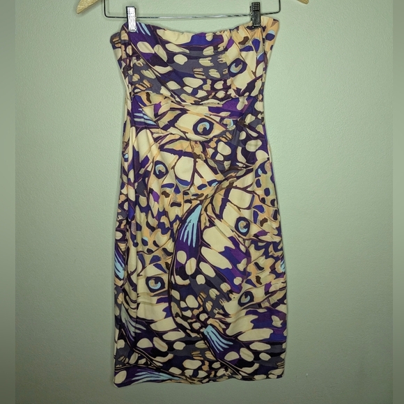 Forever 21 Purple Ruched Strapless Sundress - Picture 1 of 5